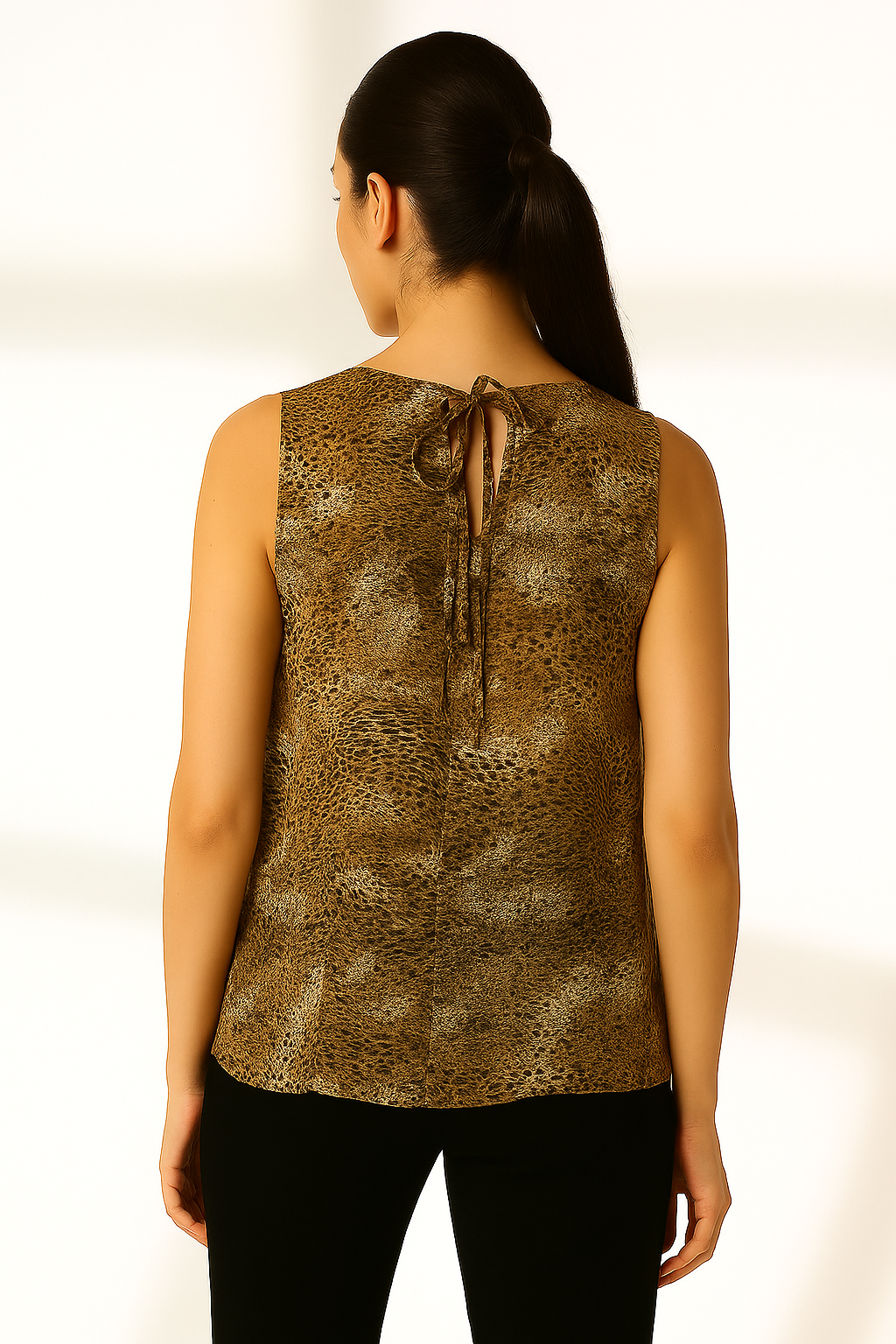 Leopard Whisper Sleeveless Top