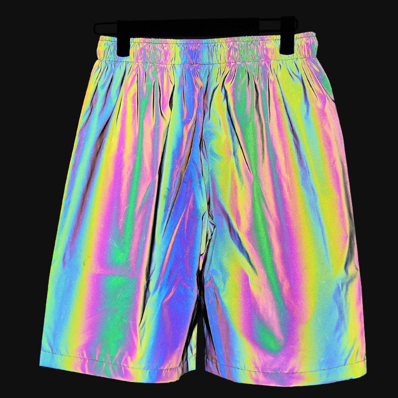 Unisex Colorful Reflective Shorts