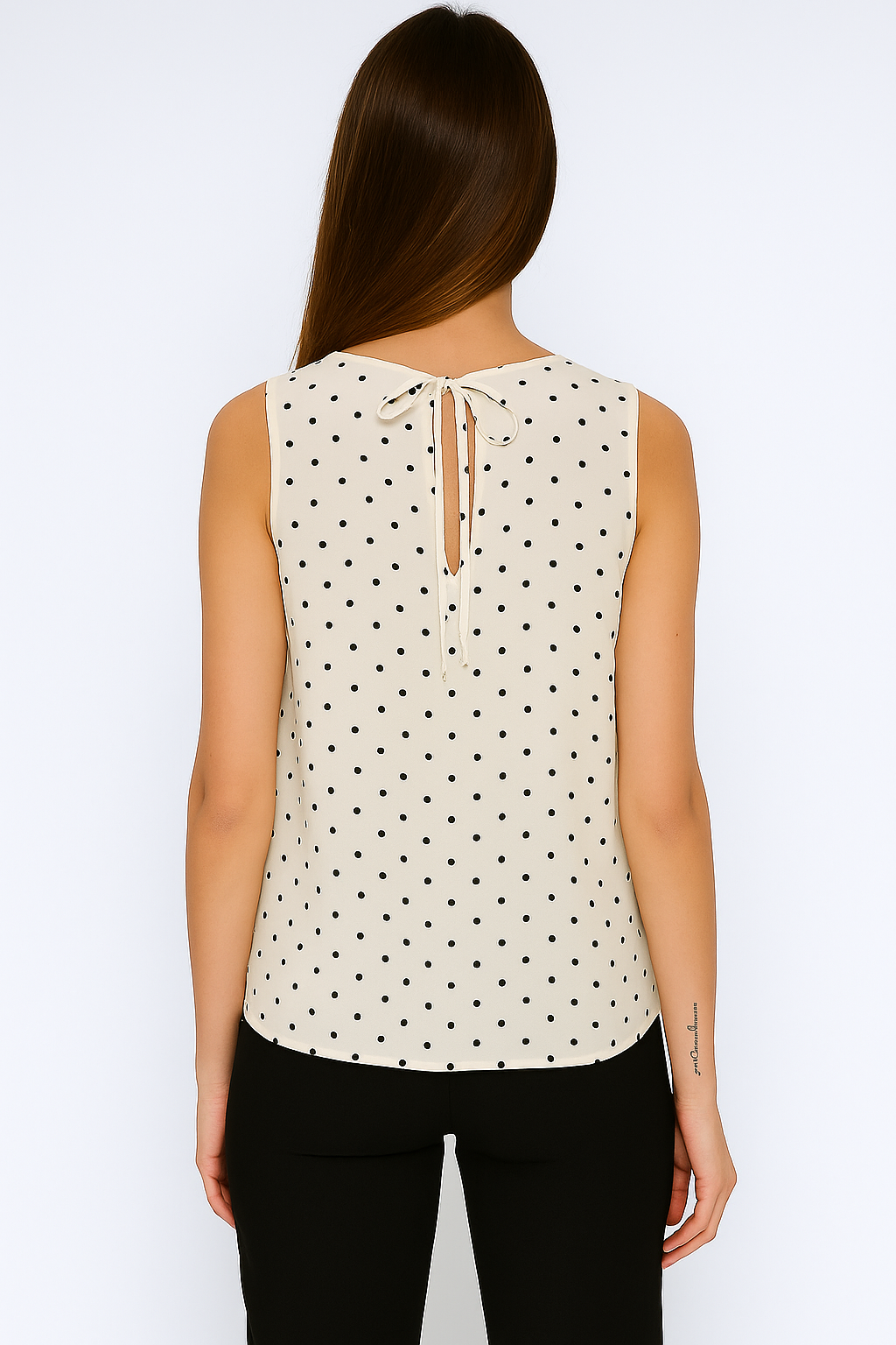 Pretty in Polka Tie-Up Top