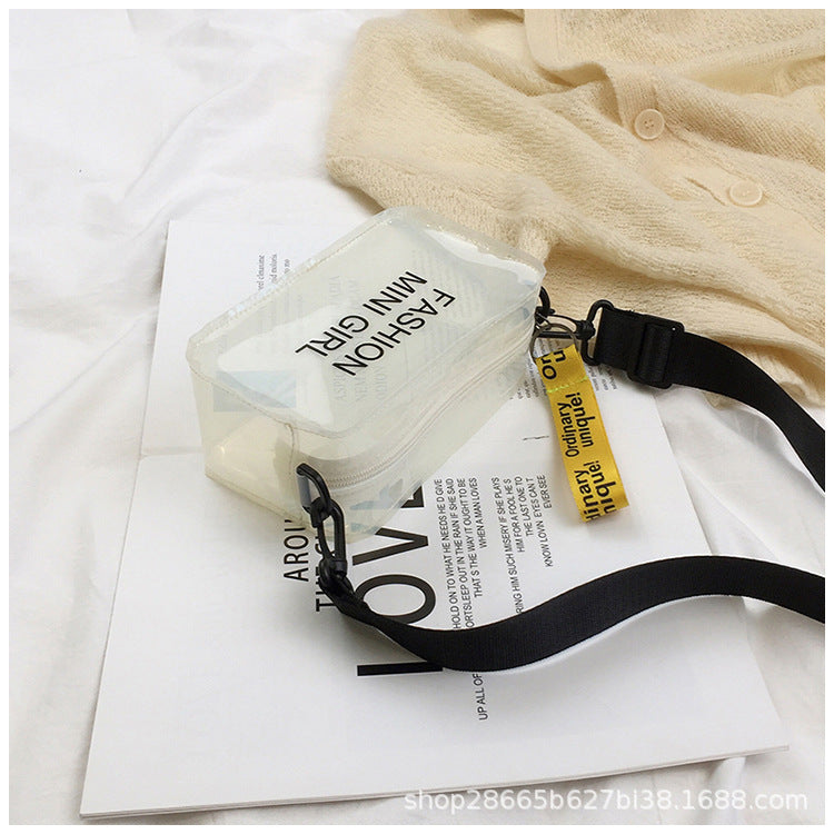 Transparent Square Fashion Mini Jelly Crossbody Bag