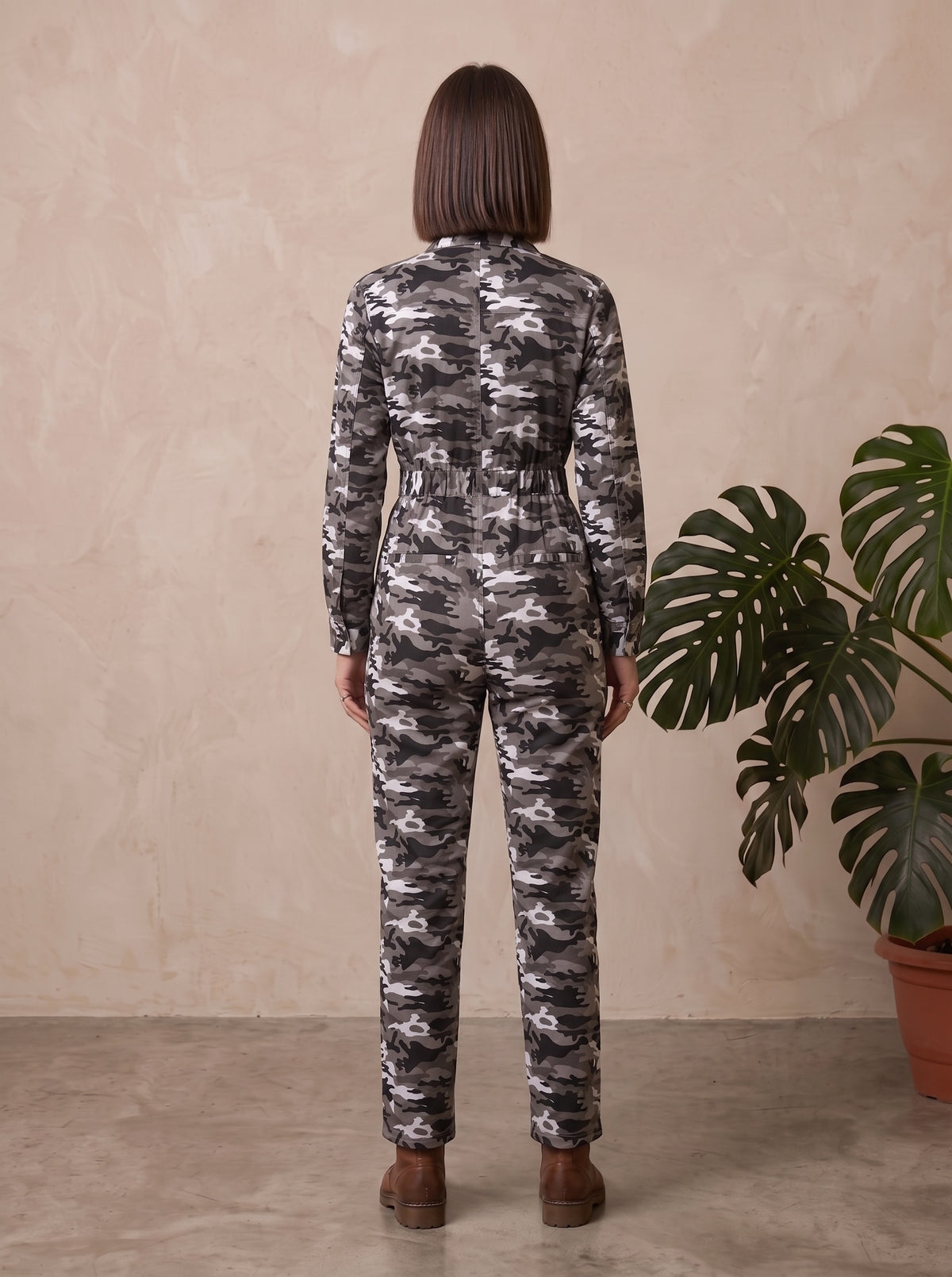 Ash Camouflage Jumpsuit