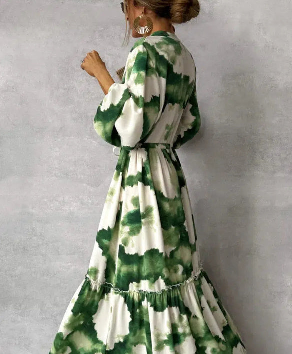 Long Sleeve Tiered Maxi Dress