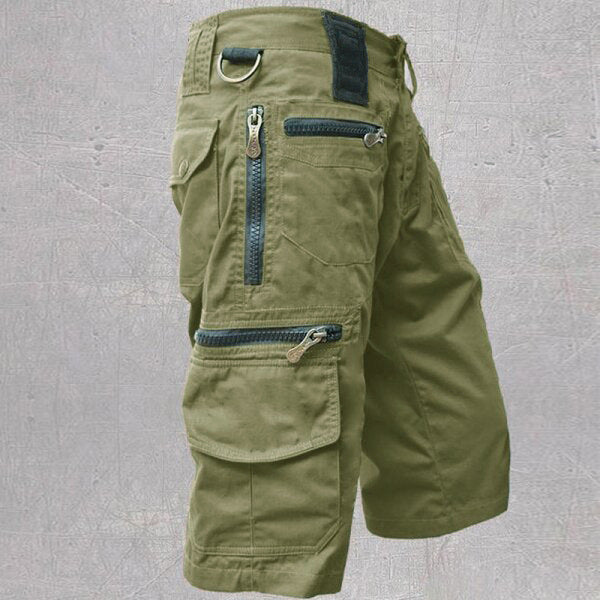 Loose Straight Multi-pocket Shorts