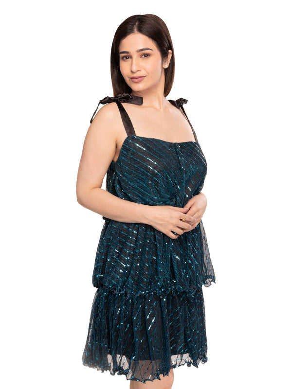 Pixie Sleeveless Tiered Dress