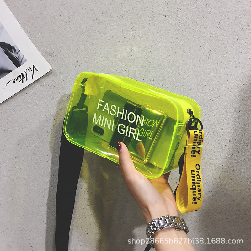 Transparent Square Fashion Mini Jelly Crossbody Bag