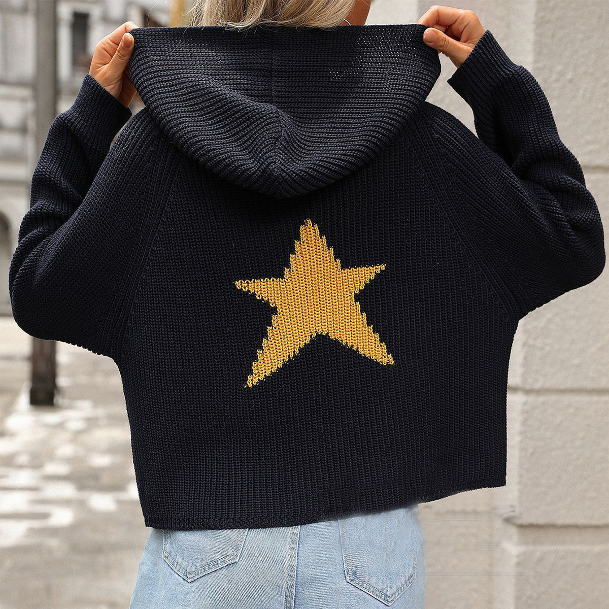 StarnPullover Hooded Sweater With Pockets