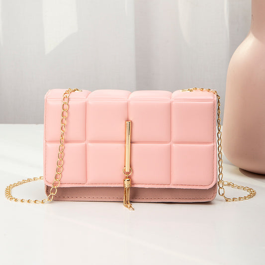 Embossed Small Square Chain Bag