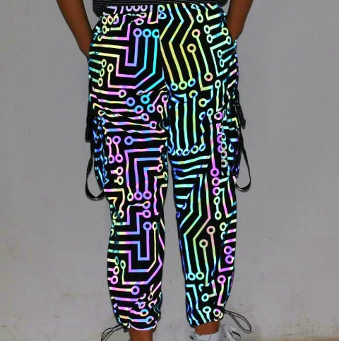 Unisex Colourful Reflective Co-ord Set