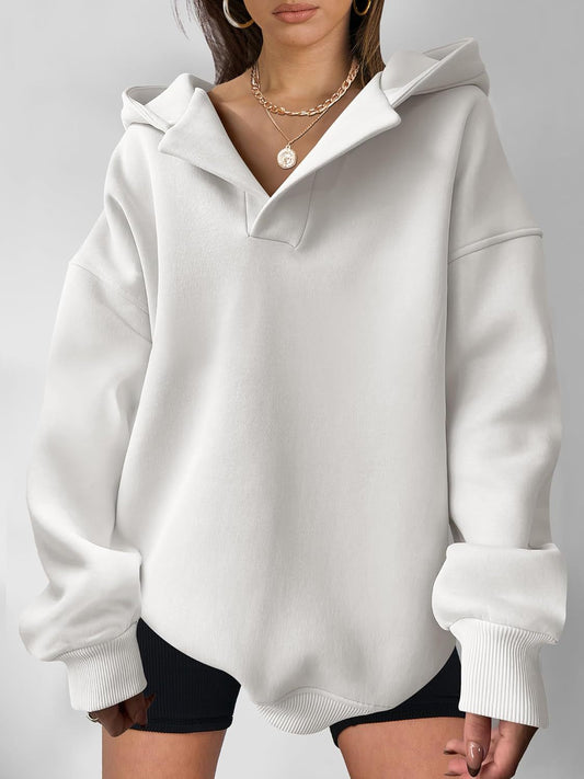 Long Sleeve Hooded Loose Sweater