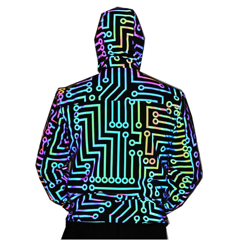 Unisex Colourful Reflective Co-ord Set