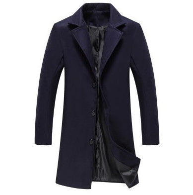 Winter Solid Colour Overcoat