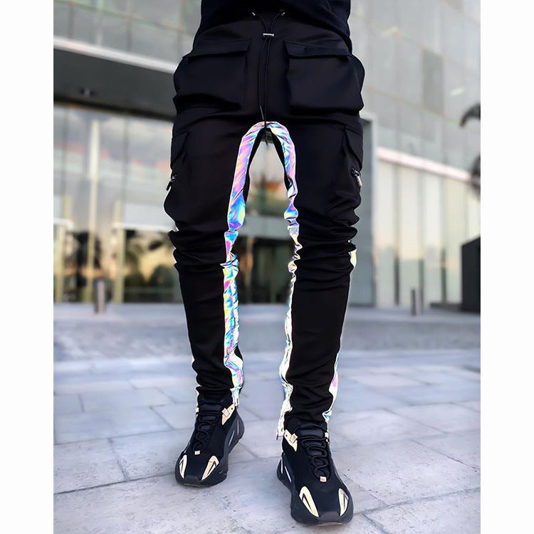 Reflective Stripes Mens Trousers