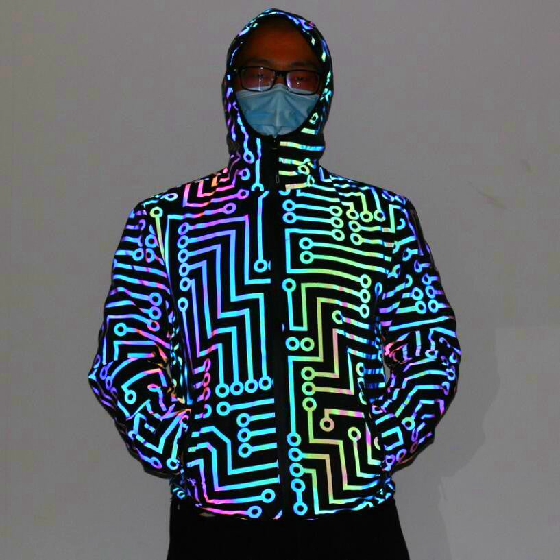 Unisex Colourful Reflective Co-ord Set