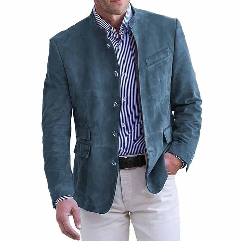 Solid Colour Corduroy Blazer