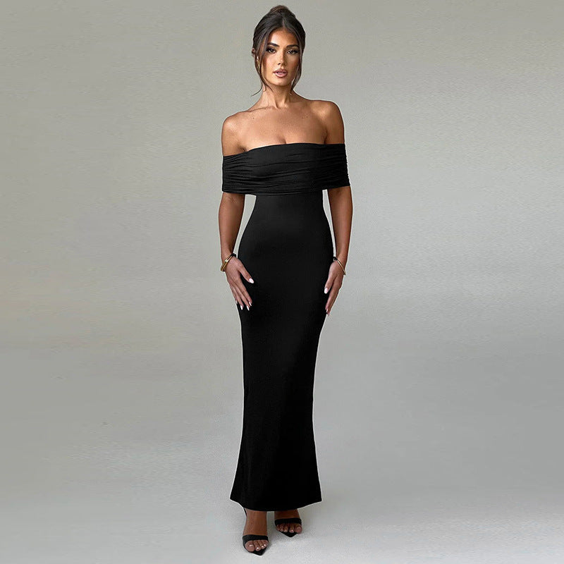Elegant Sexy Backless Off-shoulder Dress