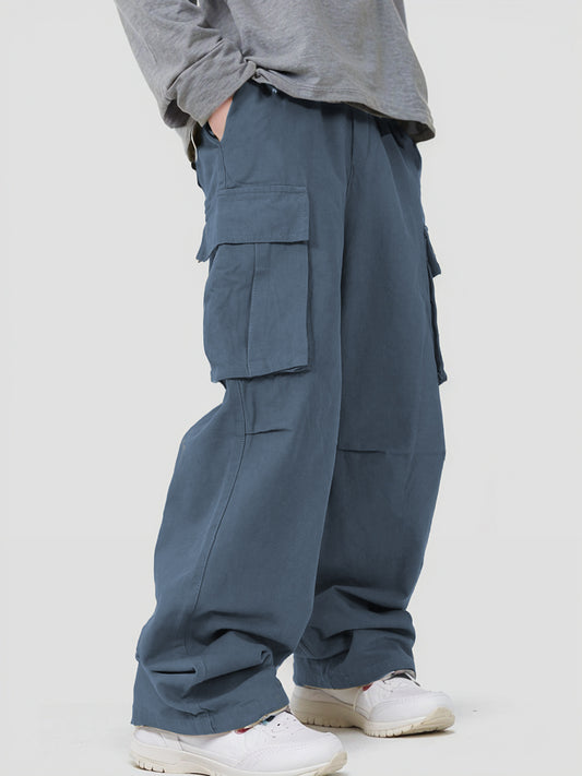 Loose Straight Track Pants