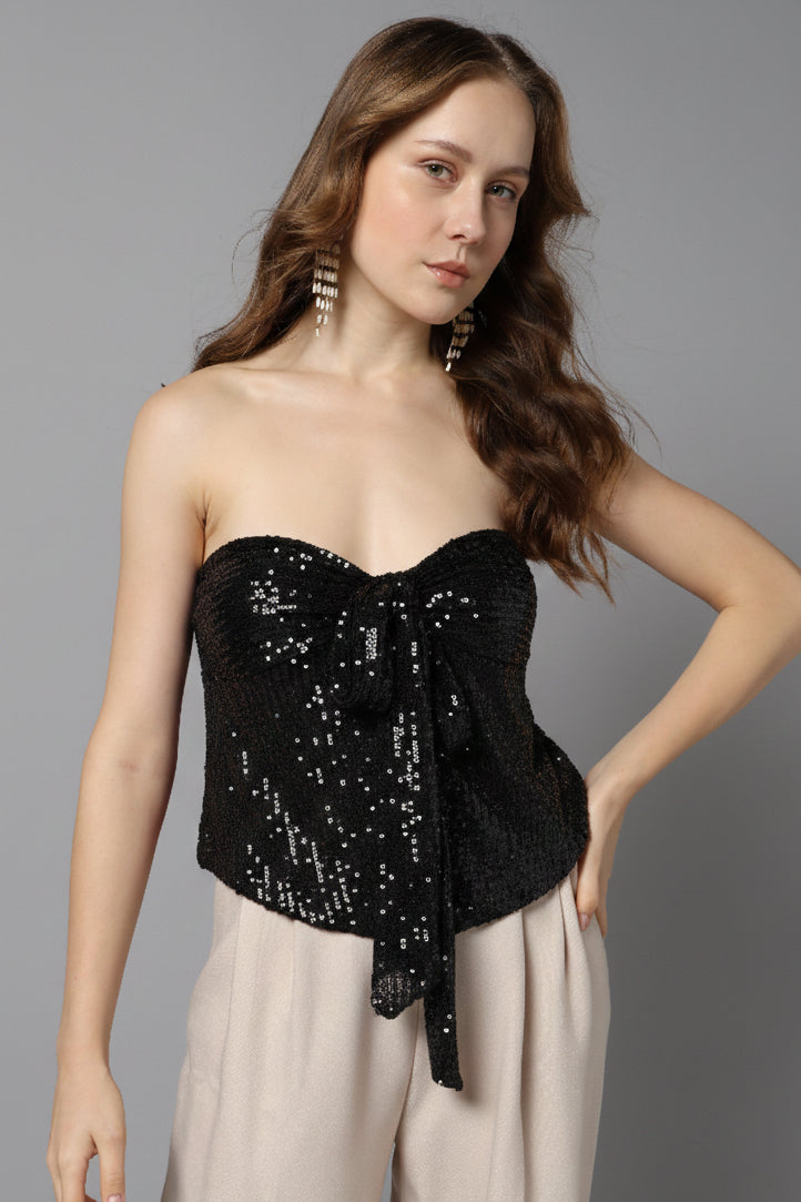 Twisted Strap Asymmetric Top