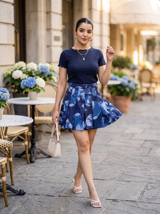 Sophia Box Pleated Skirt