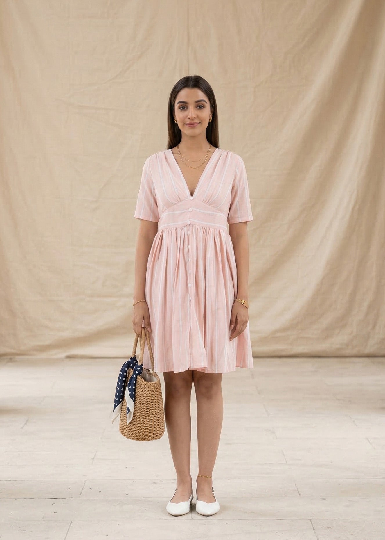 Peachy Vintage Dress