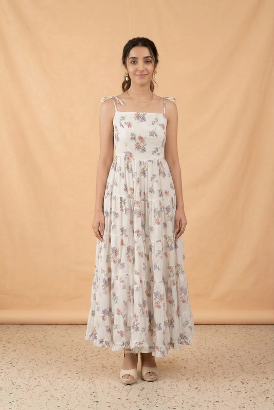 Garden of Eve Tie-up Maxi Dress