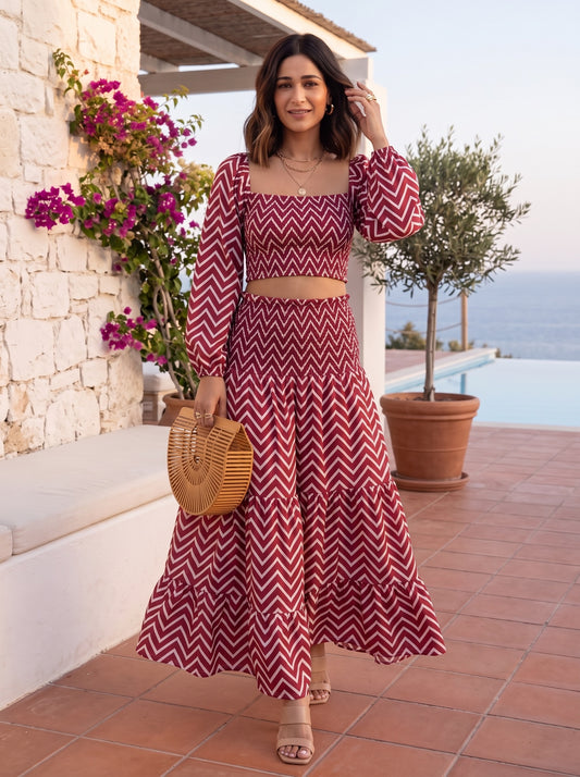 Penelope Top and Skirt Co-ord Set