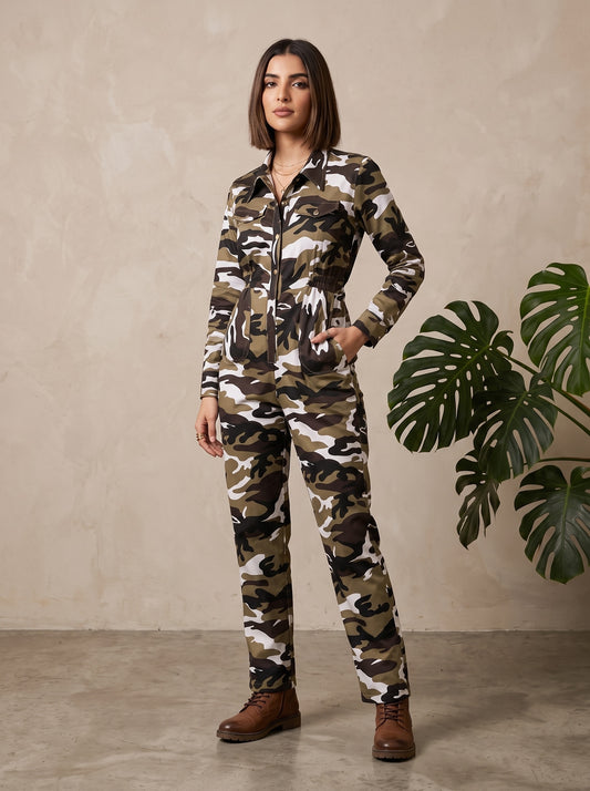 Ash Camouflage Jumpsuit