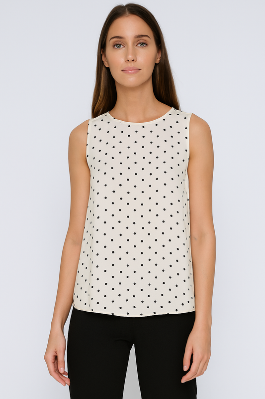 Pretty in Polka Tie-Up Top