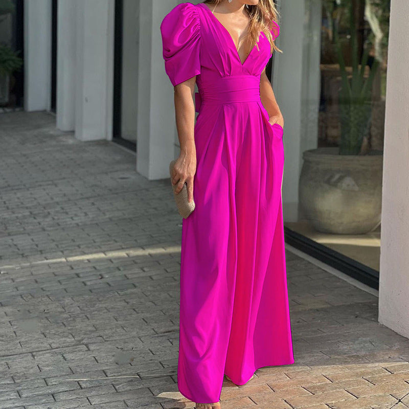 Elegant Wide Legged Jumpsuit