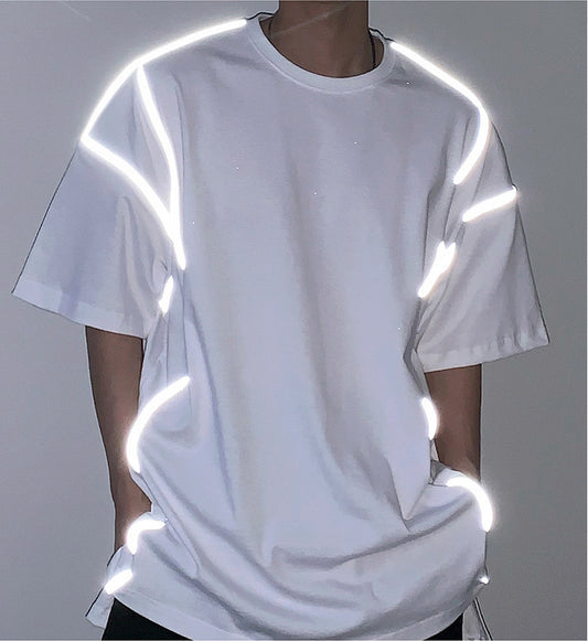 Reflective Loose Short Sleeve T-shirt