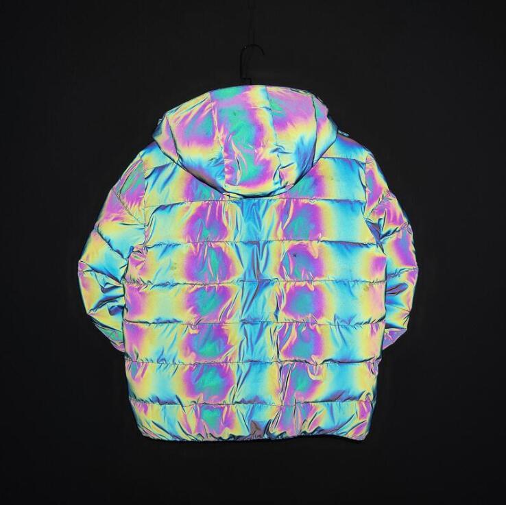 Rainbow Reflection Puffer Jacket