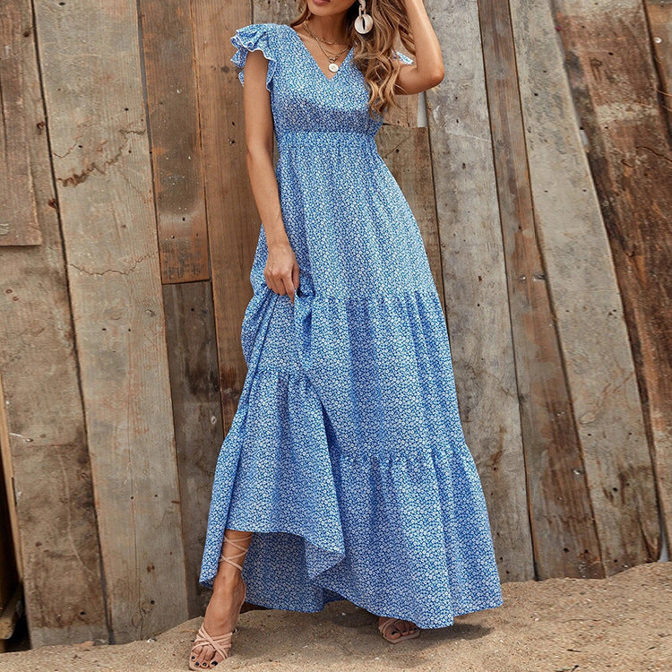 Boho Floral Printed Maxi Dress