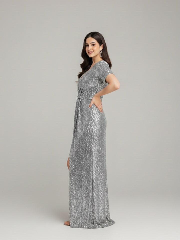 Elias Dress Silver