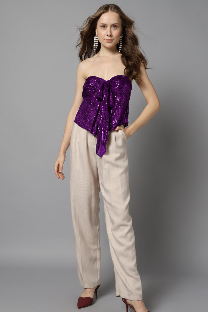 Twisted Strap Asymmetric Top