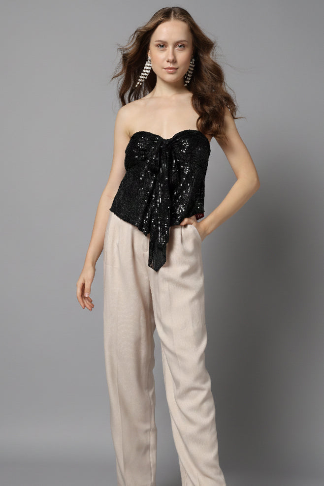 Twisted Strap Asymmetric Top