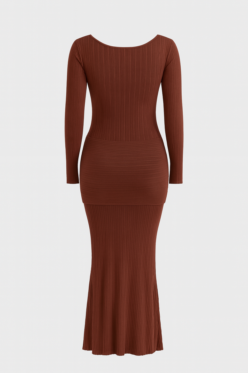 Sienna Twist Slit Ribbed Maxi Dress