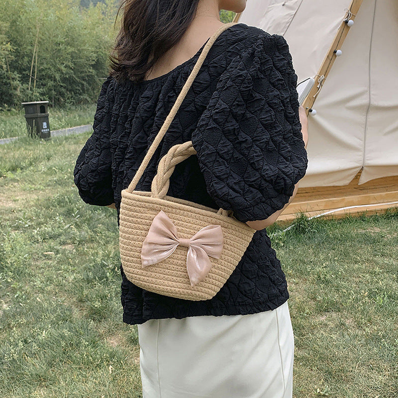 Straw Sling Handbag