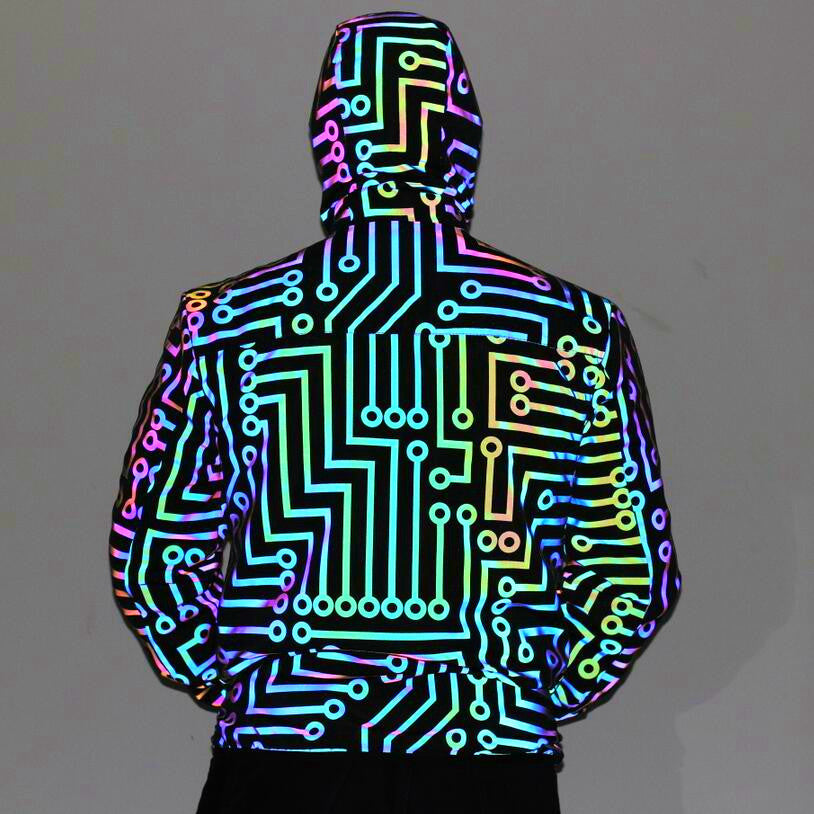 Unisex Colourful Reflective Co-ord Set