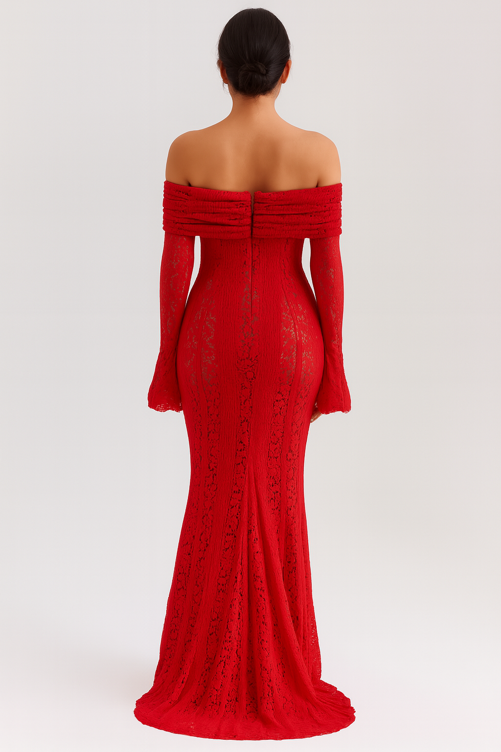 Red Carpet Romance Lace Dress