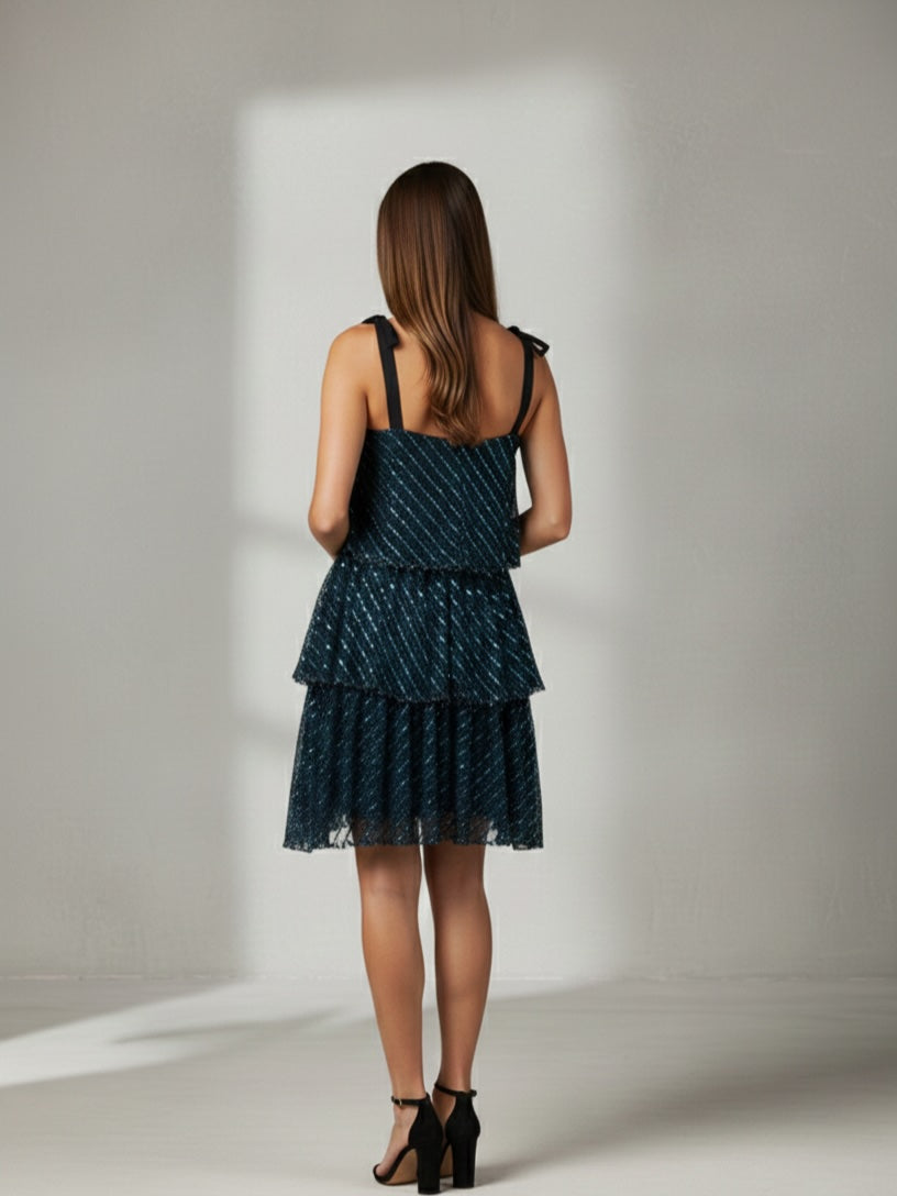 Pixie Sleeveless Tiered Dress
