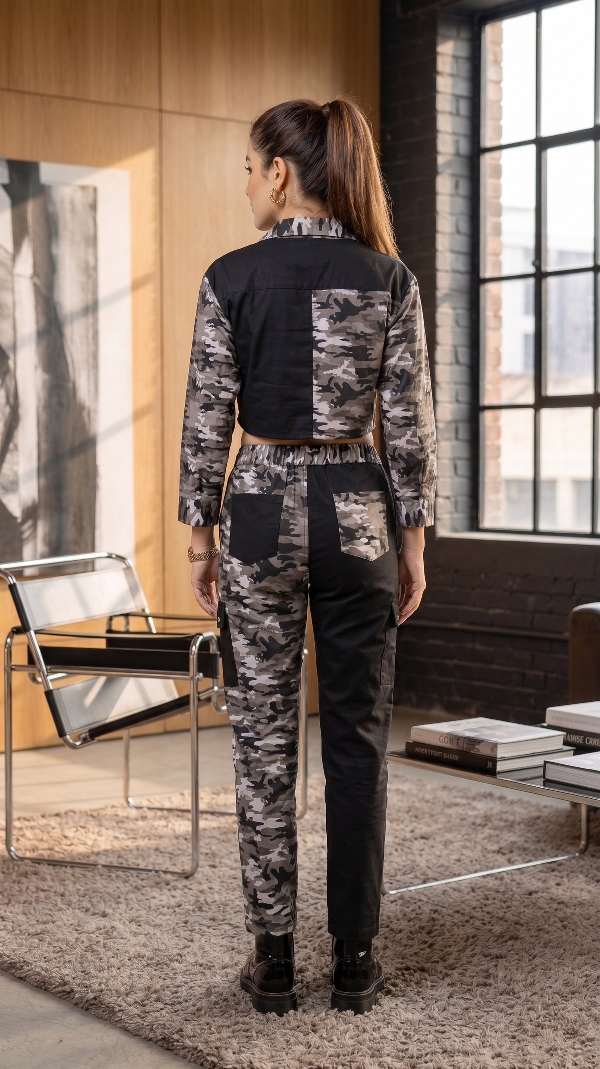 Kate Colour Blocked Camo Co-ord Set