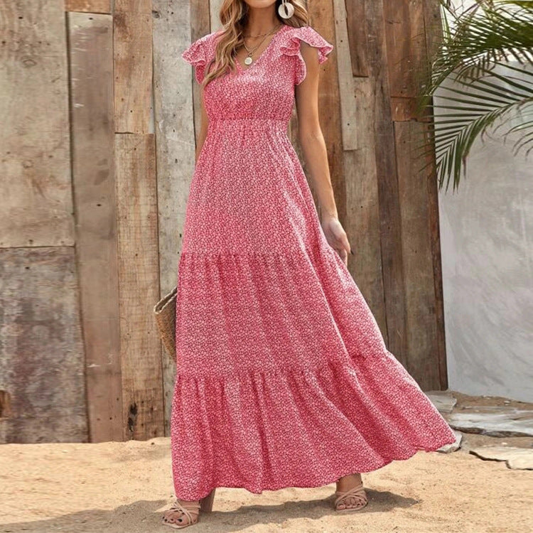 Boho Floral Printed Maxi Dress