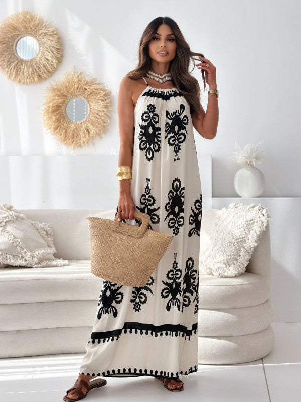 Printed Slip Dress