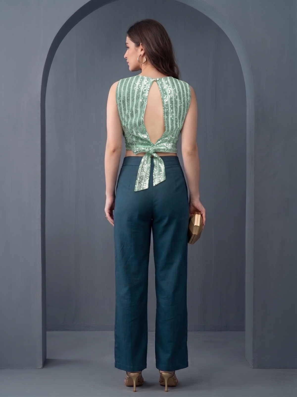 Square Neck Frill Top