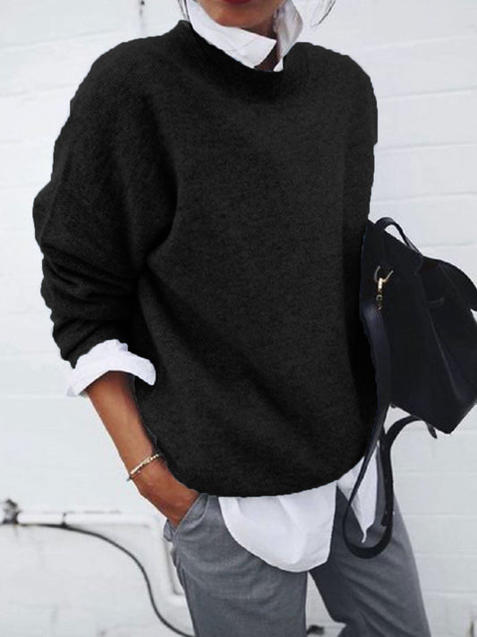 Long Sleeve Pullover Sweater Knitted Top