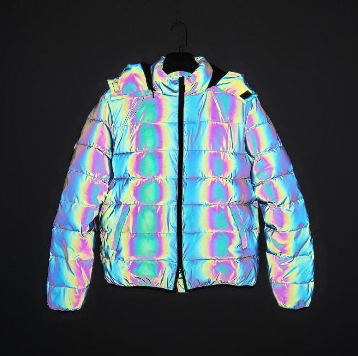 Rainbow Reflection Puffer Jacket