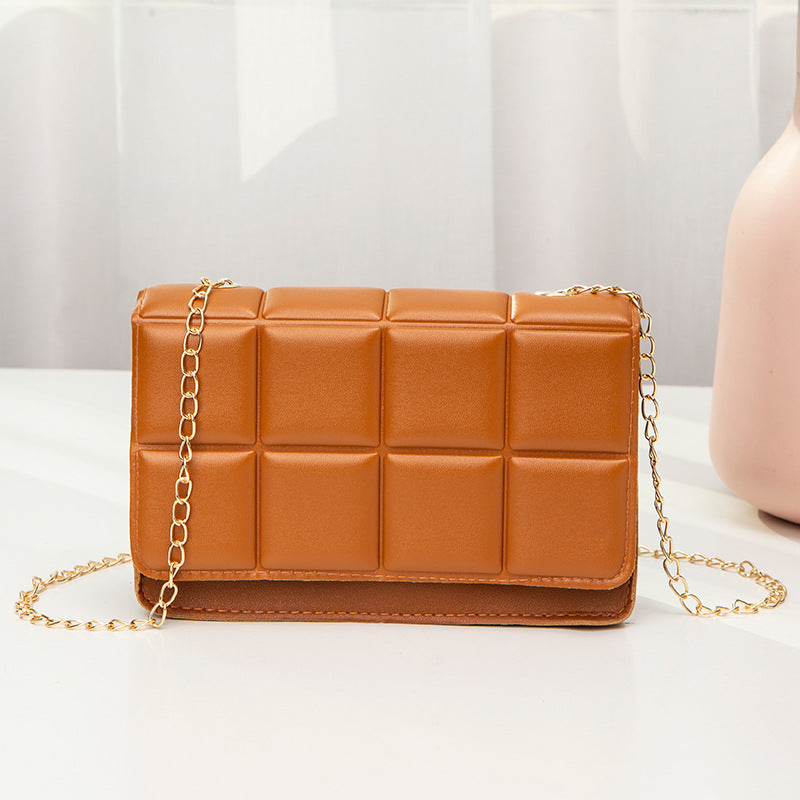 Embossed Small Square Chain Bag