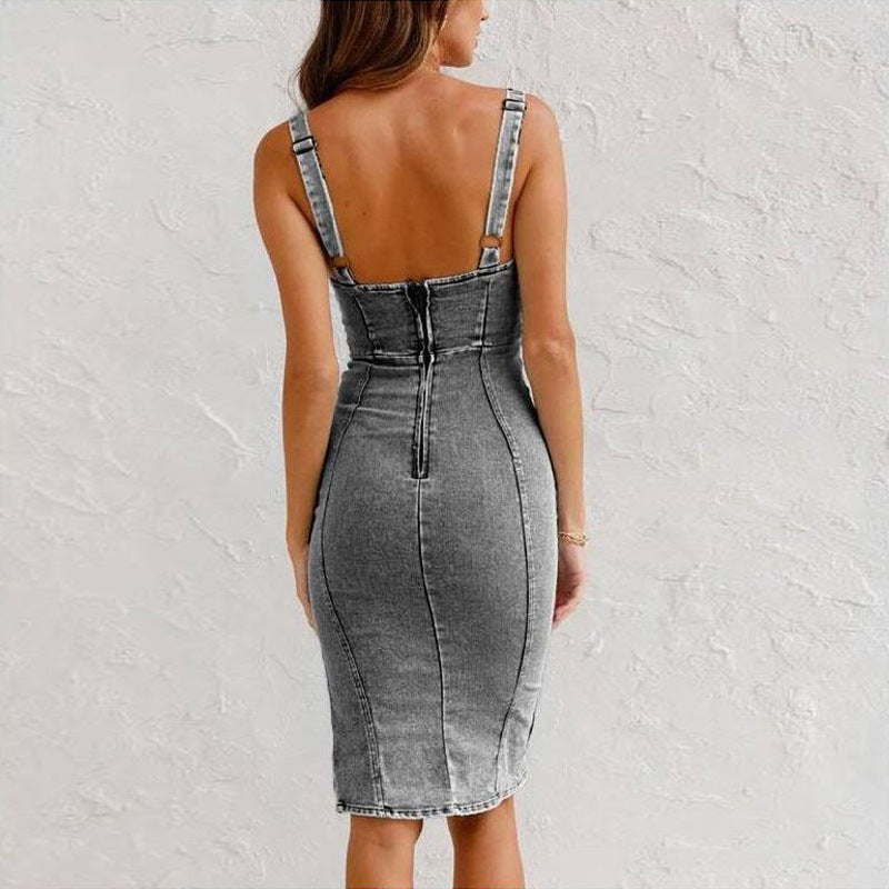 Slim-fitted Denim Dress