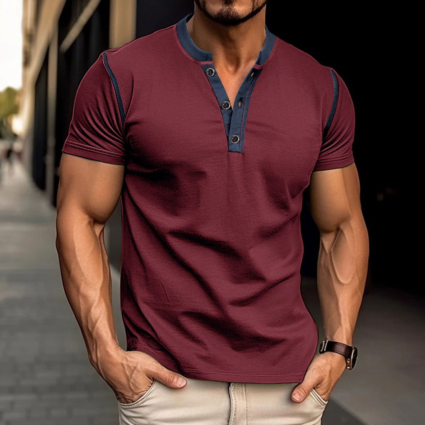 Short-sleeved Polo Mens Shirt