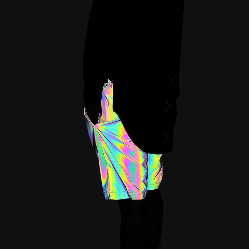 Unisex Colorful Reflective Shorts