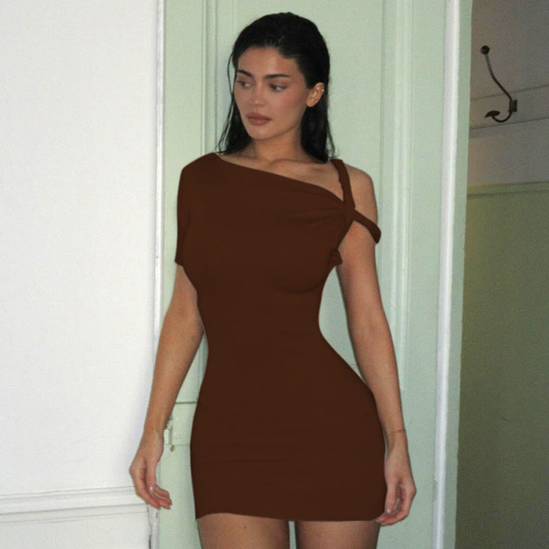 Short Bodycon Twisted Strap Dress